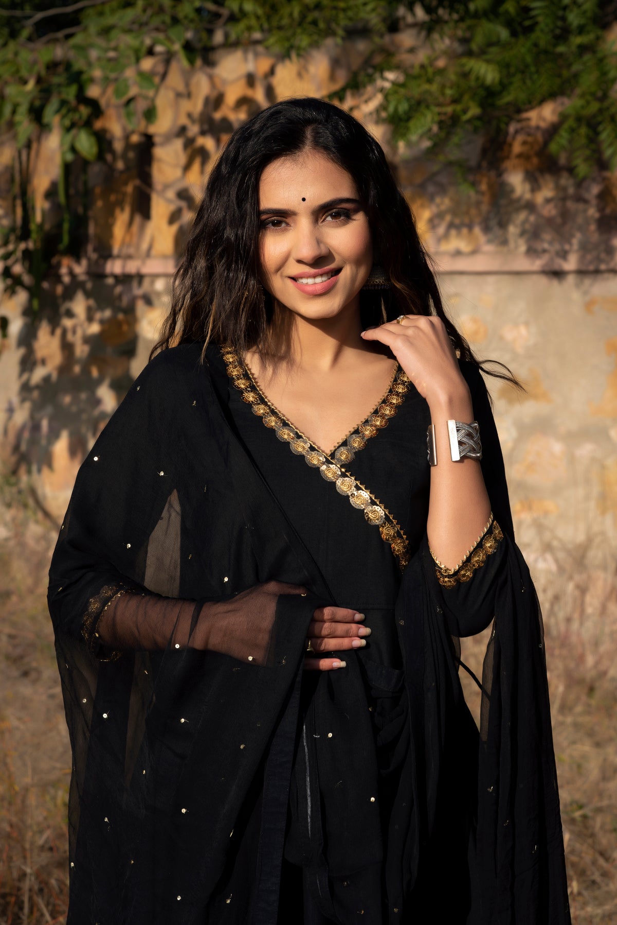 Golden Black Suit Set BhaviniParis golden-black-suit-set-bhaviniparis
