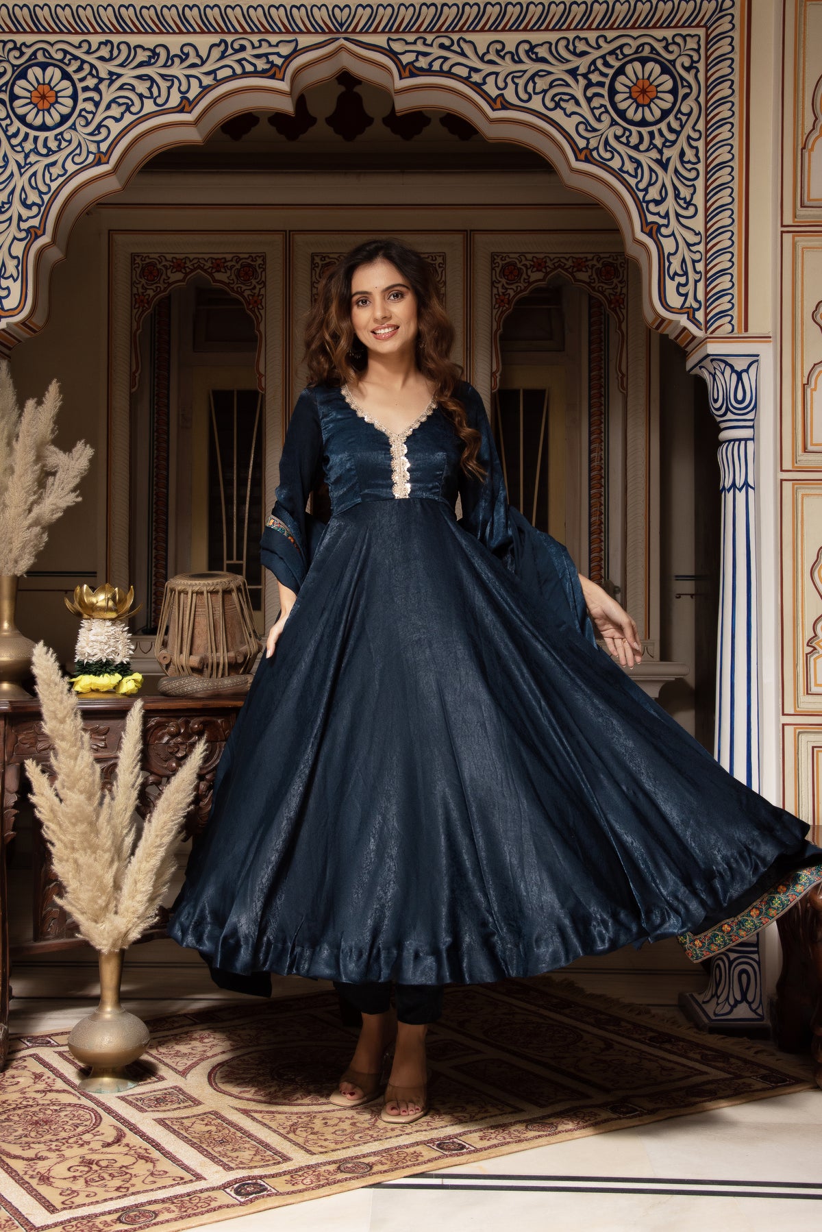 Nitya Velvet Suit Set